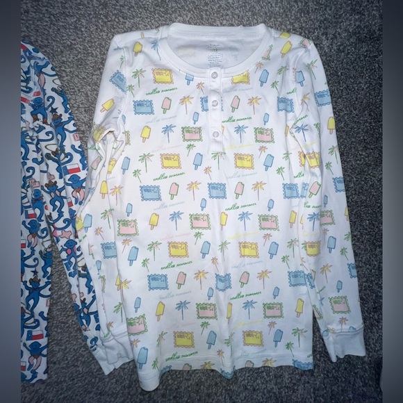 ROLLER RABBIT PAJAMA TOPS SET OF 2 size 12 - Picture 5 of 9